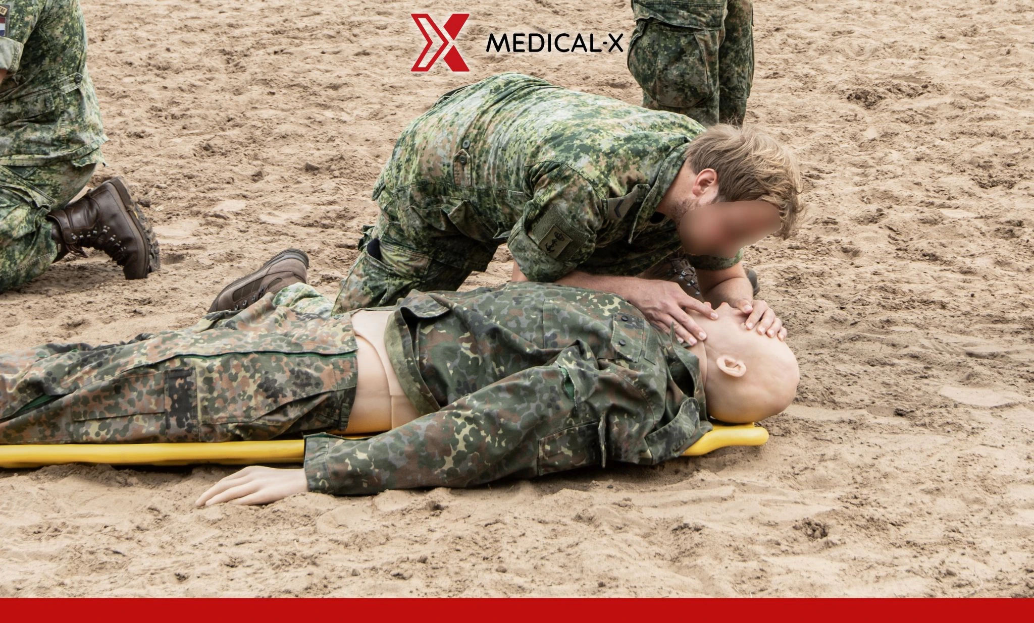 Military medical simulation hero image